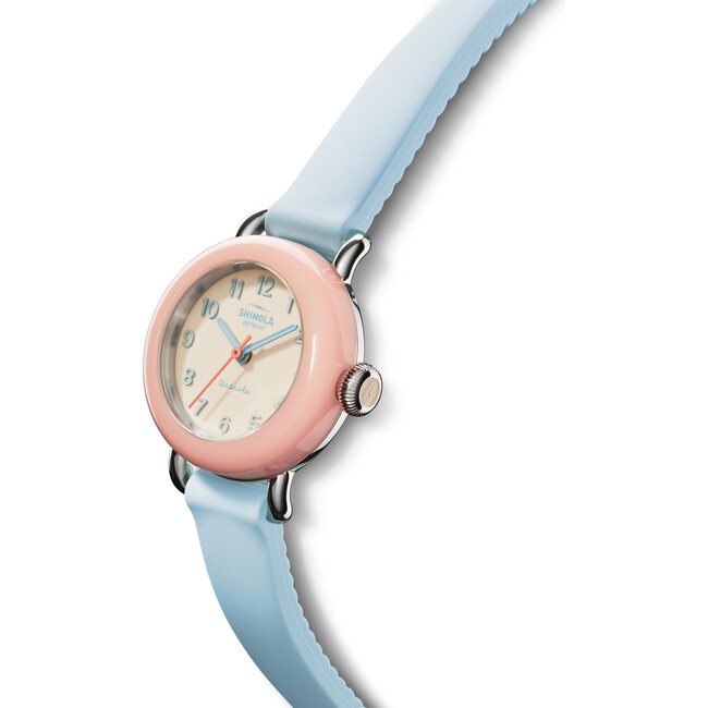 The Pee Wee 25MM Watch, Cornflower Silicone Strap - Watches - 6
