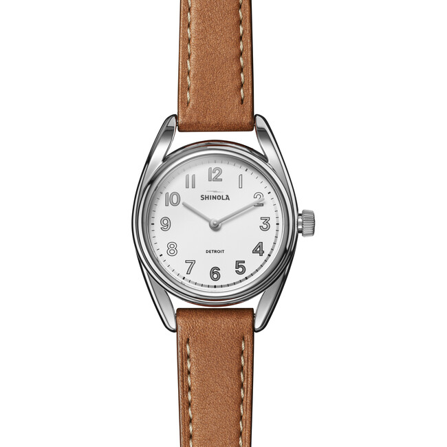The Women's Derby 30.5MM Watch, Cognac Leather Strap - Watches - 3