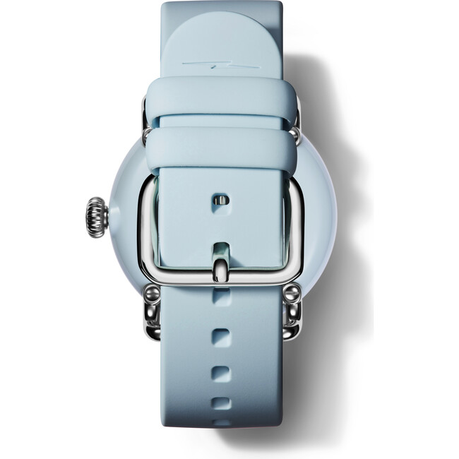 The Detrola 38MM Watch, Powder Blue Silicone Strap - Watches - 5