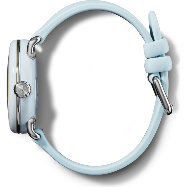 The Detrola 38MM Watch, Powder Blue Silicone Strap - Watches - 6