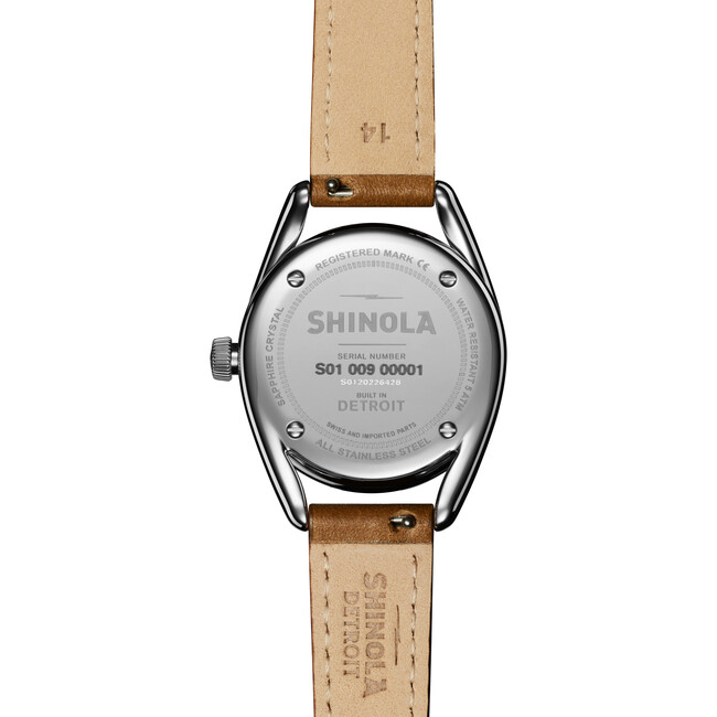 The Women's Derby 30.5MM Watch, Cognac Leather Strap - Watches - 4