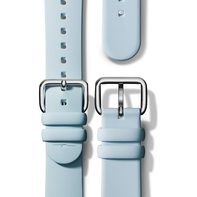 The Detrola 38MM Watch, Powder Blue Silicone Strap - Watches - 8