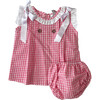 2-Pieces Dress & Bloomer Set, Pink - Dresses - 1 - thumbnail
