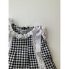 Gingham Dress, Black - Dresses - 2
