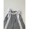 Gingham Dress, Black - Dresses - 3
