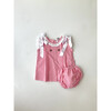 2-Pieces Dress & Bloomer Set, Pink - Dresses - 4