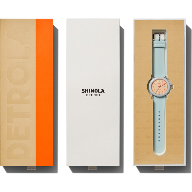 The Detrola 38MM Watch, Powder Blue Silicone Strap - Watches - 9