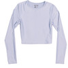 Women's Coco Crew Neck Rash Guard, Blue Mist - Rash Guards - 1 - thumbnail