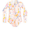 Mini Kelly Girls Long Sleeve One Piece, Bleached Honeysuckle - One Pieces - 2