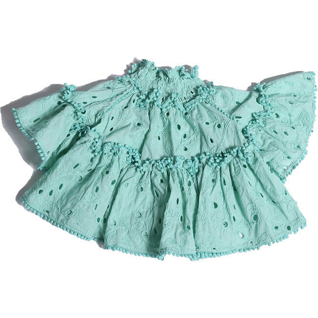 Diarra Smocked Top, Foam - Shirts - 3