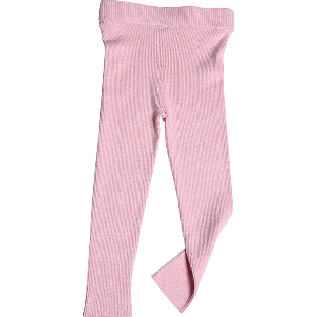 Slim Fit Ribbed Legging, Petal - Leggings - 2