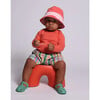 Baby Pibor Jersey Bucket Hat, Coral - Hats - 2