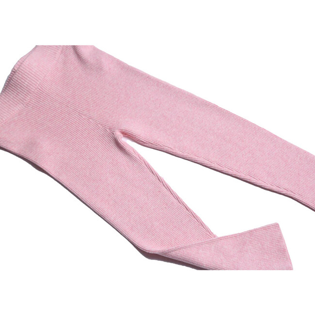 Slim Fit Ribbed Legging, Petal - Leggings - 3