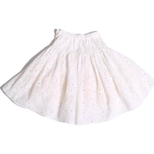 Sarah Sweetheart Flared Skirt, Sugar - Skirts - 3