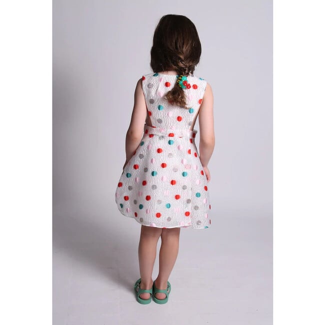 Adelia Pinafore, Coral Mix - Dresses - 5