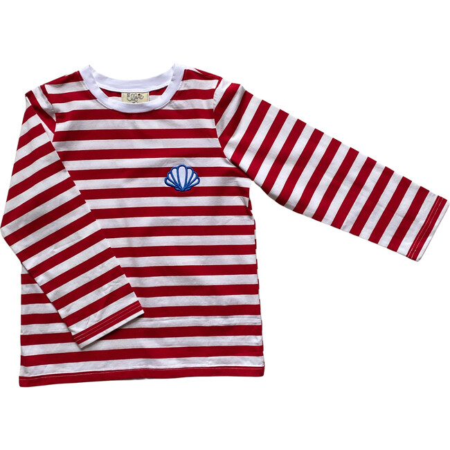 Scallop T-Shirt, Red