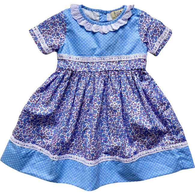 Lucille Dress, Blue - Dresses - 1