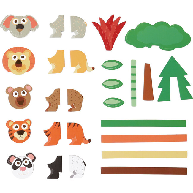 Edulogic Book Magnetic Mix & Match Animal World - Games - 3