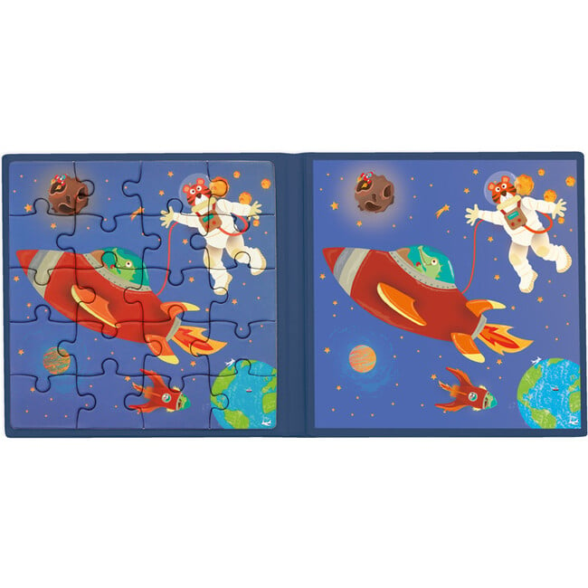 Magnetic Puzzle Book To Go Space - Puzzles - 3