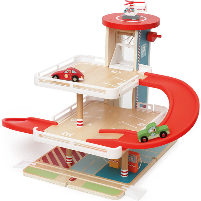 Wooden Play Garage Contiloop - Transportation - 2