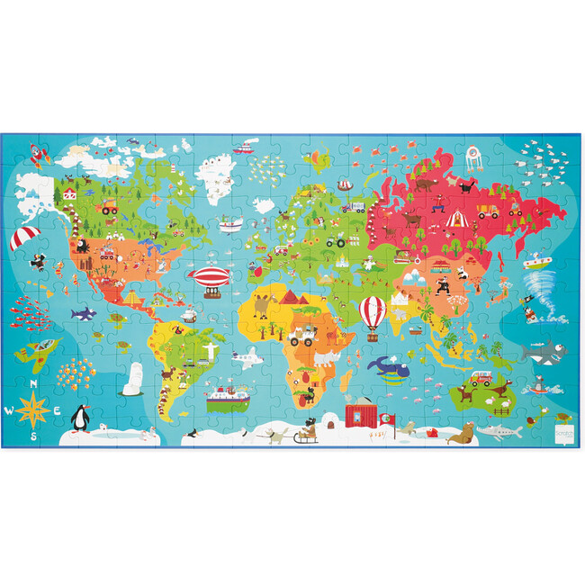 Puzzle World Map XXL 150 pcs