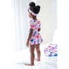 Theresah Short Sleeve Bamboo Twirl Skirt Bodysuit, Pink - Dresses - 3