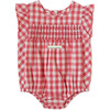 Checkmate Flutter One-Piece, Tomato - Rompers - 1 - thumbnail
