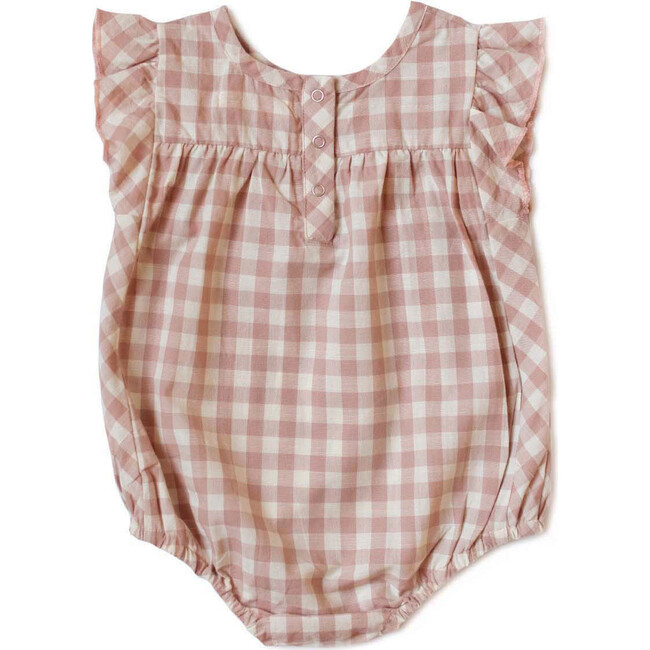 Checkmate Flutter One-Piece, Pink - Rompers - 2