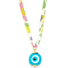 Women's Liberty Evil Eye Pendant Necklace, Yellow Daisy - Necklaces - 1 - thumbnail