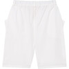 Crushed Cotton Shorts, White - Shorts - 2 - thumbnail