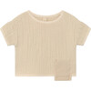 Baby Quilted Top, Cream - Tees - 1 - thumbnail