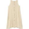 Muslin Ruffle Dress, Cream - Dresses - 4
