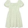 The Kylie Girls Dress, Celadon Floral Vine - Dresses - 1 - thumbnail