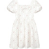 The Kylie Girls Dress, White Floral Vine - Dresses - 1 - thumbnail