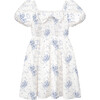 The Kylie Girls Dress, Blue Heirloom Floral - Dresses - 1 - thumbnail