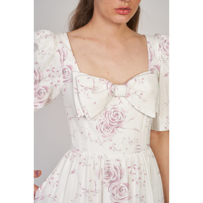 The Women's Kylie Dress, Pink Heirloom Floral - Dresses - 3