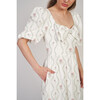 The Women's Kylie Dress, White Floral Vine - Dresses - 3 - thumbnail