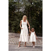 The Elizabeth Girls Dress, White Floral Vine - Dresses - 2