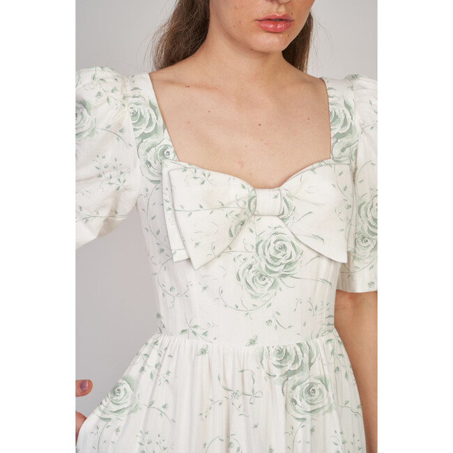 The Women's Kylie Dress, Celadon Heirloom Floral - Dresses - 3