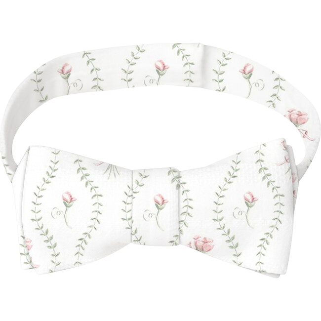The Boys Bow Tie, White Floral Vine - Bowties & Ties - 1