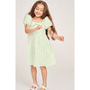 The Kylie Girls Dress, Celadon Floral Vine - Dresses - 3