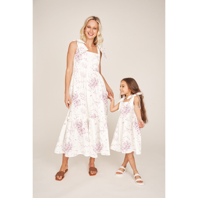 The Elizabeth GIrls Dress, Pink Heirloom Floral - Dresses - 3