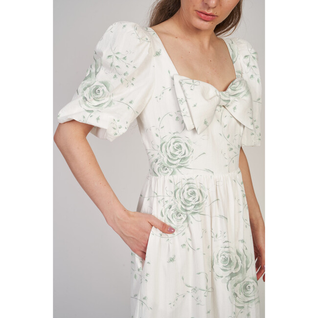 The Women's Kylie Dress, Celadon Heirloom Floral - Dresses - 4