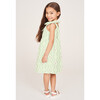 The Elizabeth Girls Dress, Celadon Floral Vine - Dresses - 4