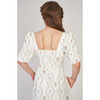 The Women's Kylie Dress, White Floral Vine - Dresses - 5