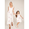 The Elizabeth GIrls Dress, Pink Heirloom Floral - Dresses - 4