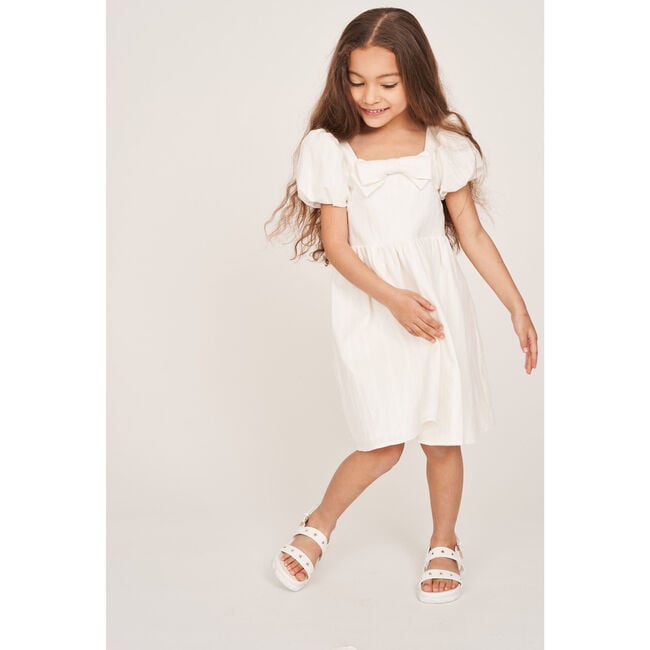 The Kylie Girls Dress, White - Dresses - 4