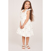 The Elizabeth Girls Dress, White Floral Vine - Dresses - 5