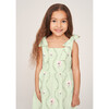 The Elizabeth Girls Dress, Celadon Floral Vine - Dresses - 6
