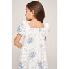 The Kylie Girls Dress, Blue Heirloom Floral - Dresses - 6